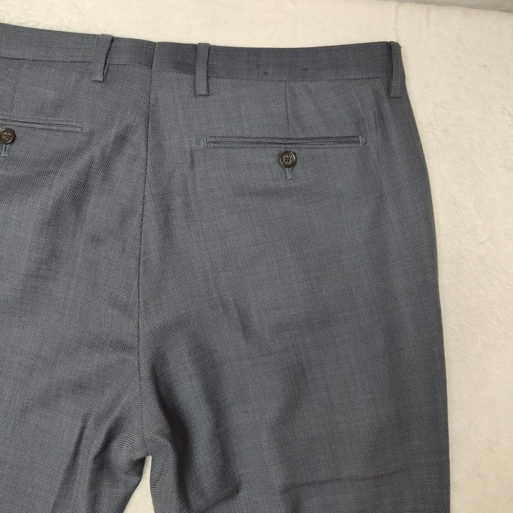 Banana Republic Pants Mens 35x34 Gray Modern Slim Marzotto Wool Business Suit